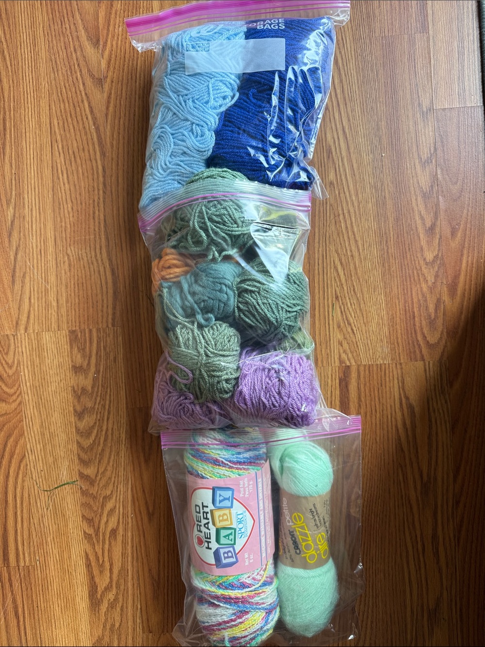 Mixed Pastel & Blue Craft Yarn Pack - Assorted Colors